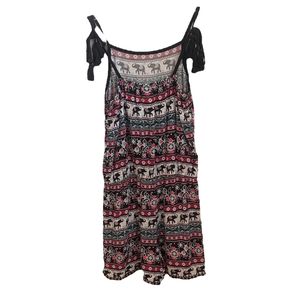 Justice Batik Print Romper Tie Straps Girls Size 8